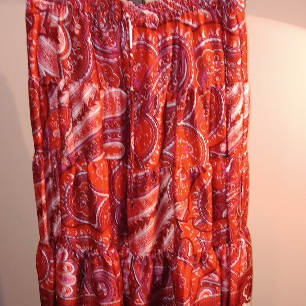 Ralph Lauren Maxi Skirt in Red and White